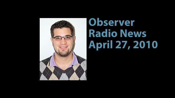 Observer Radio News for April 27